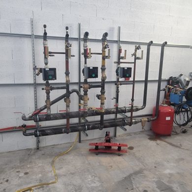 géothermie bouquet préfabrication chaufferie